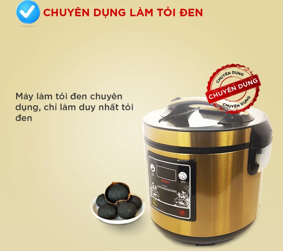 Máy, Nồi Làm Tỏi Đen MAGIC KOREA A-88 Tự Động Dung Tích 5L Công Suất 90W - Hàng Chính Hãng