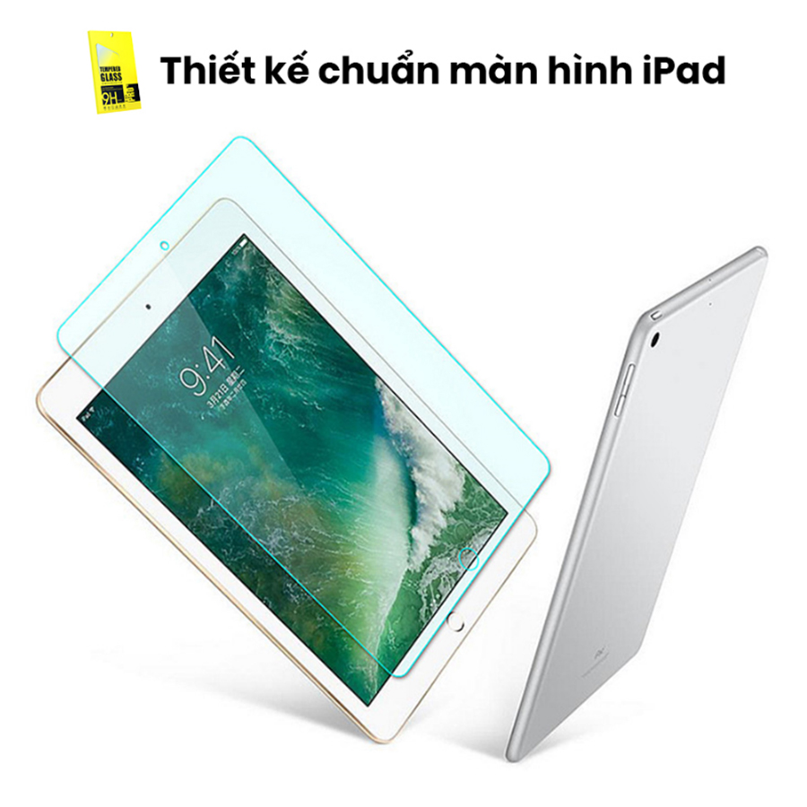 Kính Cường Lực 9H Cao Cấp Dành Cho iPad Mini 1/2/3/4/5/6 - Gen 2/3/4/5/6/7/8/9 - Air 1/2/3/4/5 - Pro 10.5/11/12.9