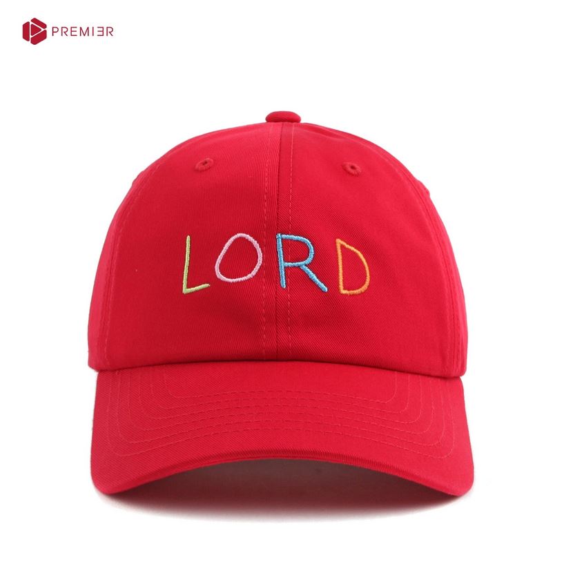 PREMI3R Mũ lưỡi trai Dadhat LORD red Mũ lưỡi trai phong cách hàn quốc nón thương hiệu chính hãng