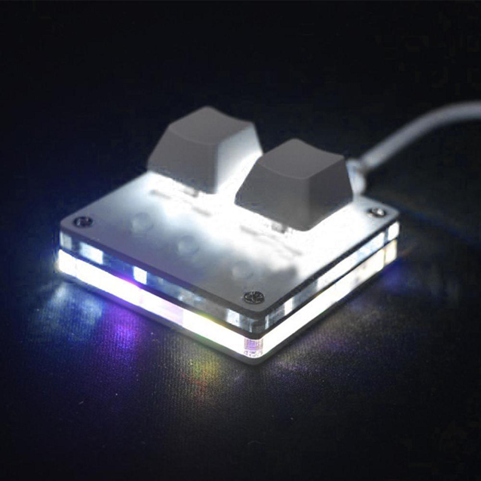 USB Wired 2 Key Keypad Windows Android Laptop Blue Switch