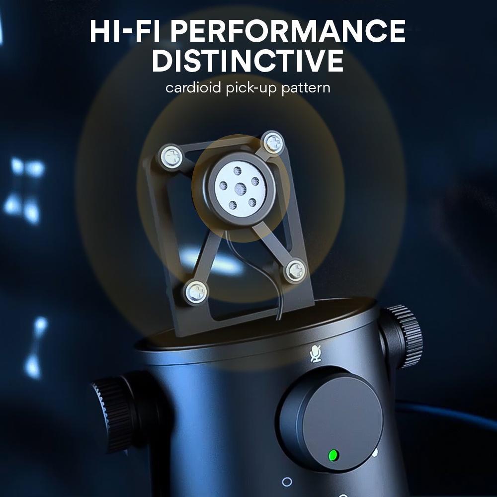 Mic Thu Âm để bàn USB MAONO AU-902 Cho PC Laptop ghi âm điện thoại