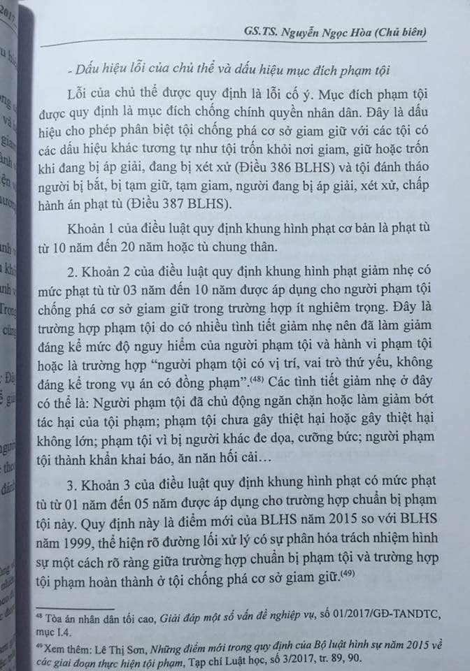 Combo: Bình luận khoa học bộ luật hình sự năm 2015 sửa đổi bổ sung năm 2017 phần tội phạm (quyển 1 và 2)