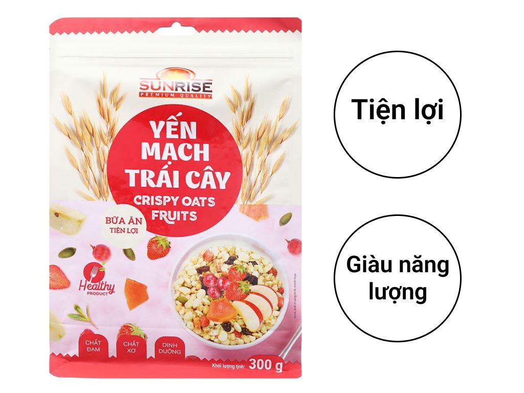 YẾN MẠCH TRÁI CÂY GRANOLA SUNRISE 300G