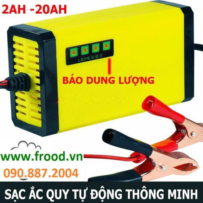 Sạc bình Acquy tự động 12V cho xe Ô tô, xe máy