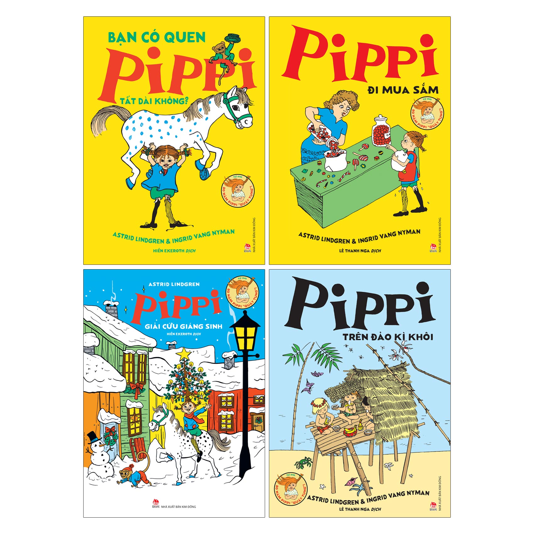 Combo Pippi Tất Dài (4 Cuốn)