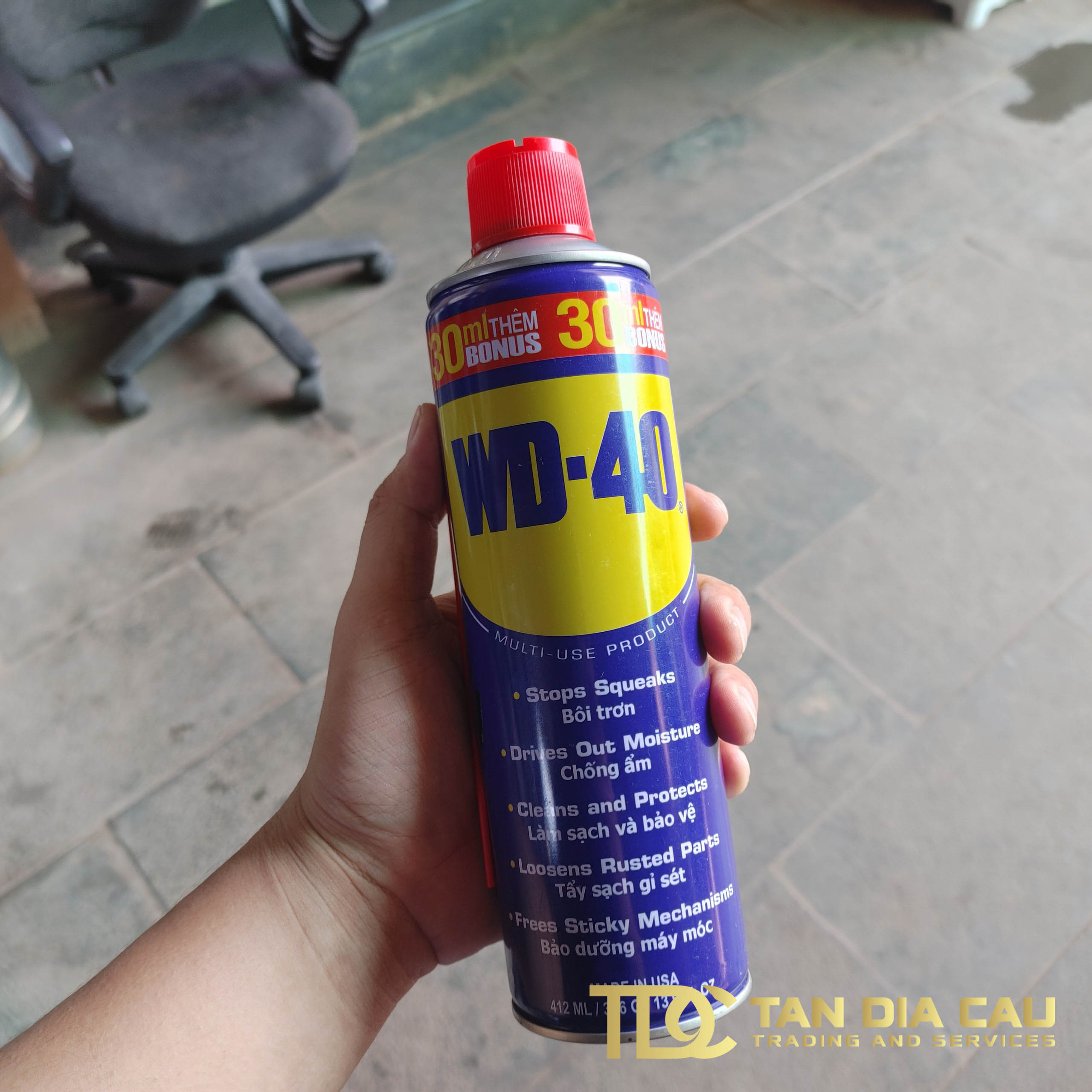 Chai xịt Bôi trơn WD-40 412ml Làm sạch Chống ẩm Chống rỉ sét Multi-Use Product