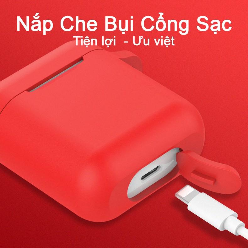 Vỏ Bảo Vệ - Case Airpods 1-2 Trơn Basic - Nhiều Màu - Silicon Chống Va Đập Siêu Bền