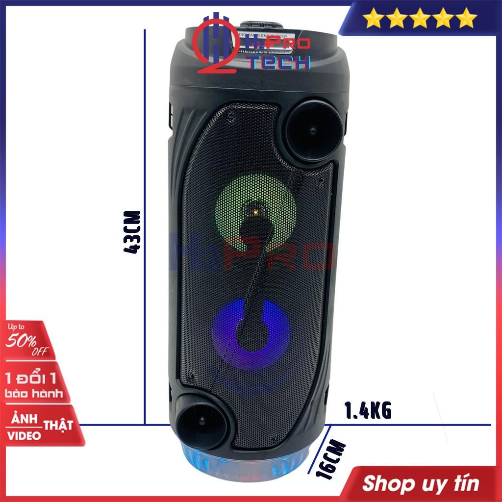 Loa Karaoke Bluetooth, Loa Nghe Nhạc Guyoga GA-805 Cao Cấp, 200W Bass Kép-Usb-TF-Đèn Led -H2Pro Tech