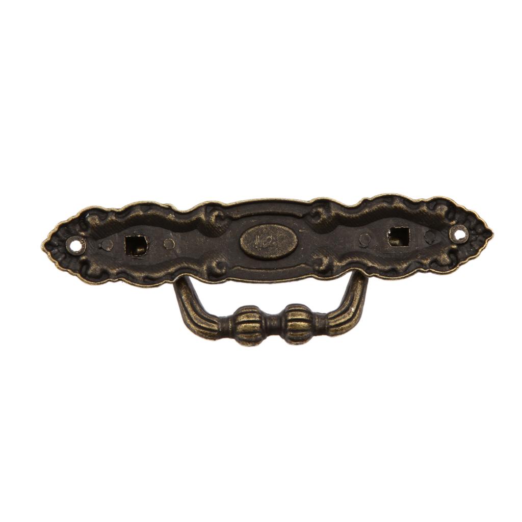 3Pc Retro Furniture Pull Handles for Drawer Door Cabinet Dresser Jewelry Box