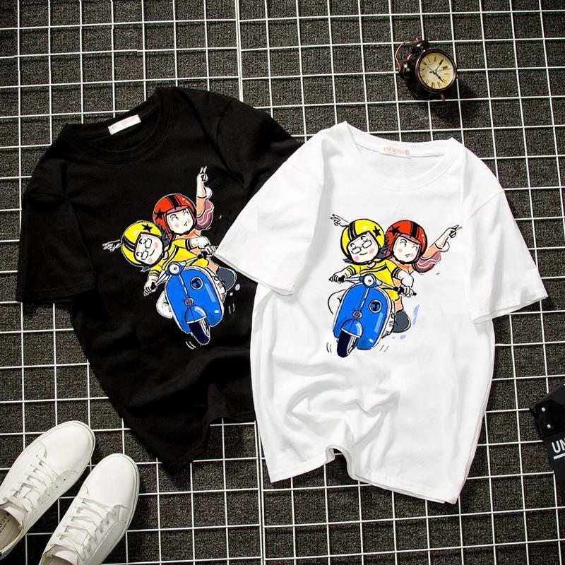 Áo thun unisex form rộng cặp đôi đi phượt vải dày mịn đẹp 2019T1968