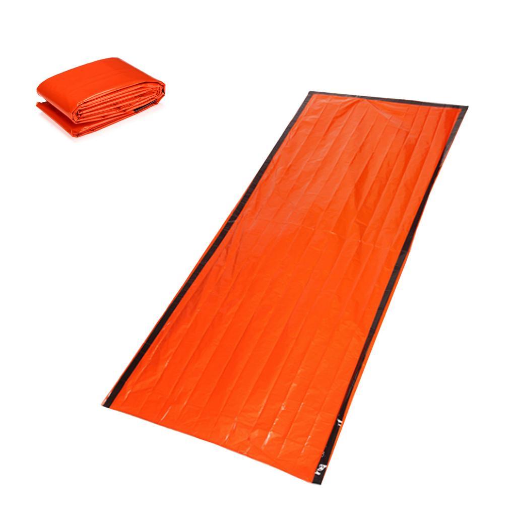 Portable Emergency Sleeping Bag Outdoor Survival Whistle Tent Blanket