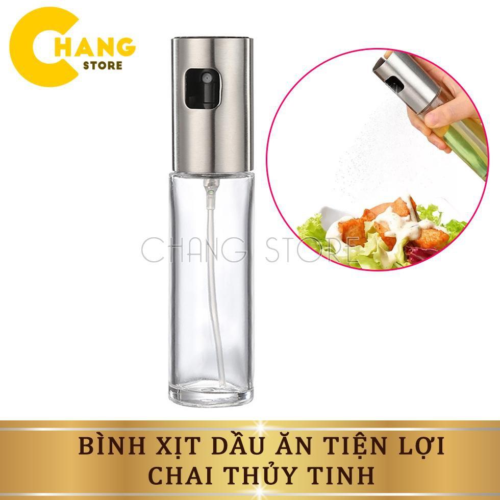 Bình xịt dầu ăn, nước mắm, dấm và các gia vị dạng lỏng cho món nướng chất liệu inox 100ml dễ sử dụng