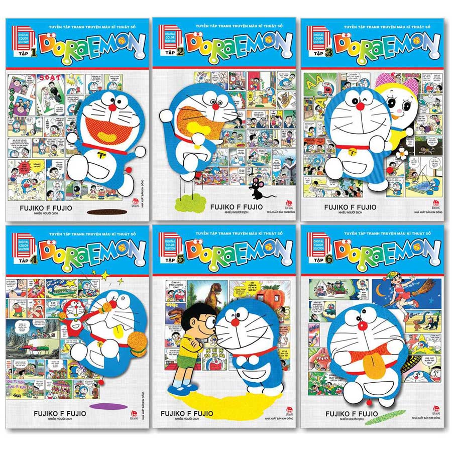 Combo Doraemon Tuyển Tập Tranh Truyện Màu Kĩ Thuật Số (6 Tập)