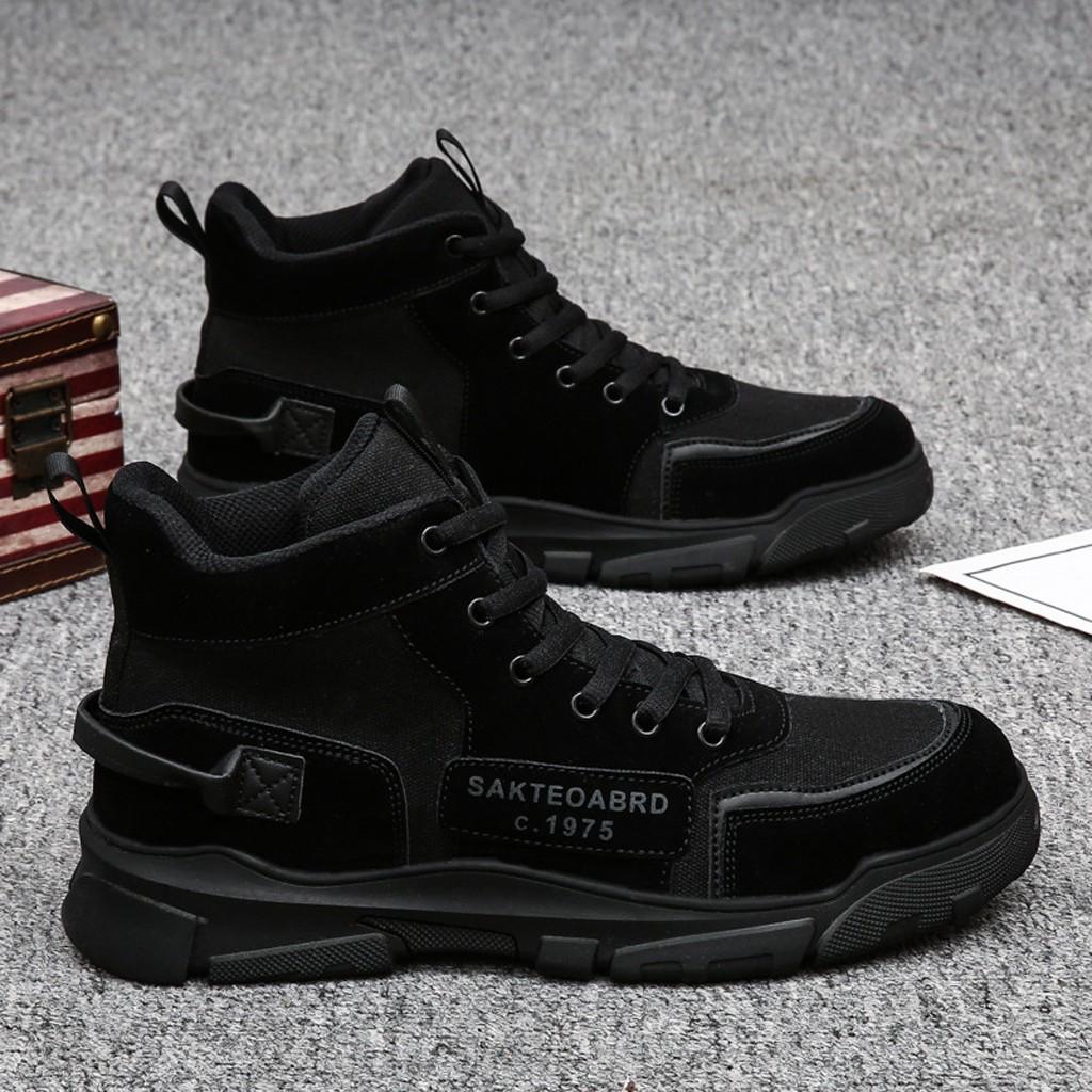 Giày Sneaker Nam TKTMS38 Giày Thể Thao Nam Kiểu Bốt  Thoáng Khí  Cực Kì Êm Chân Size