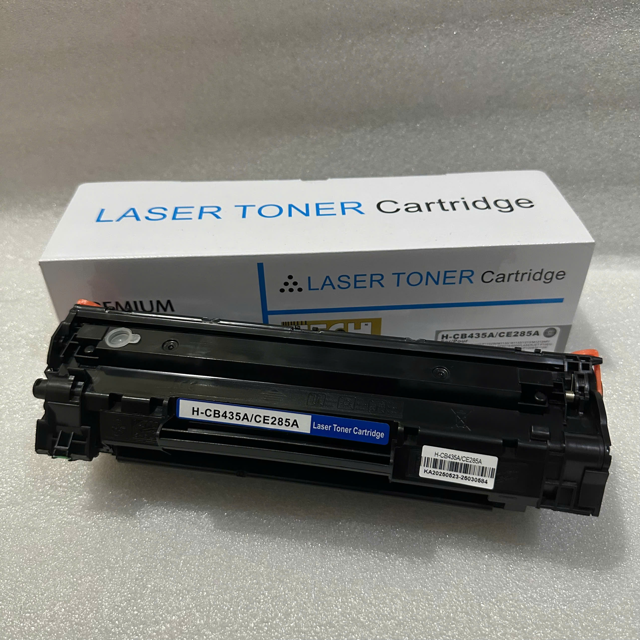 Hộp mực CE285A CB435A CRG325 TECH có lỗ đổ mực, dùng cho máy in HP P1102 Canon LBP 6030 1.6K - Hàng Nhập Khẩu