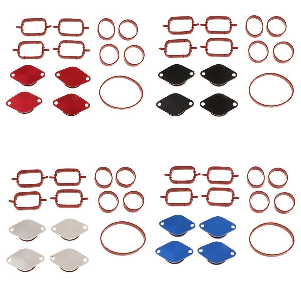 4X33mm for BMW Swirl Blanks Flaps Repair Delete Kit w/ Intake Gaskets