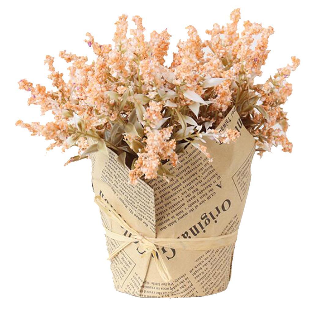 Artificial Lavender Gypsophila Home Decor Flower Fake Bouquet Pot Flower-02