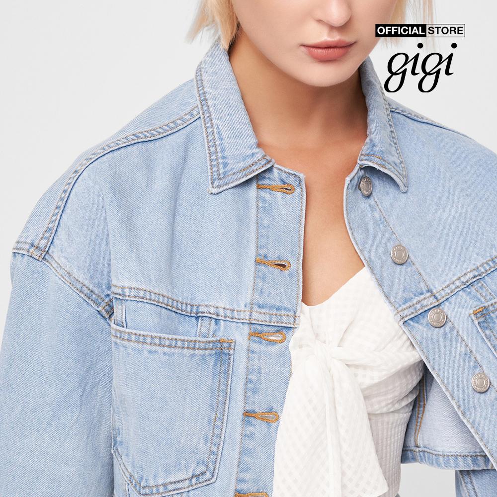 GIGI - Áo khoác denim nữ phom croptop thời trang G1603J211611