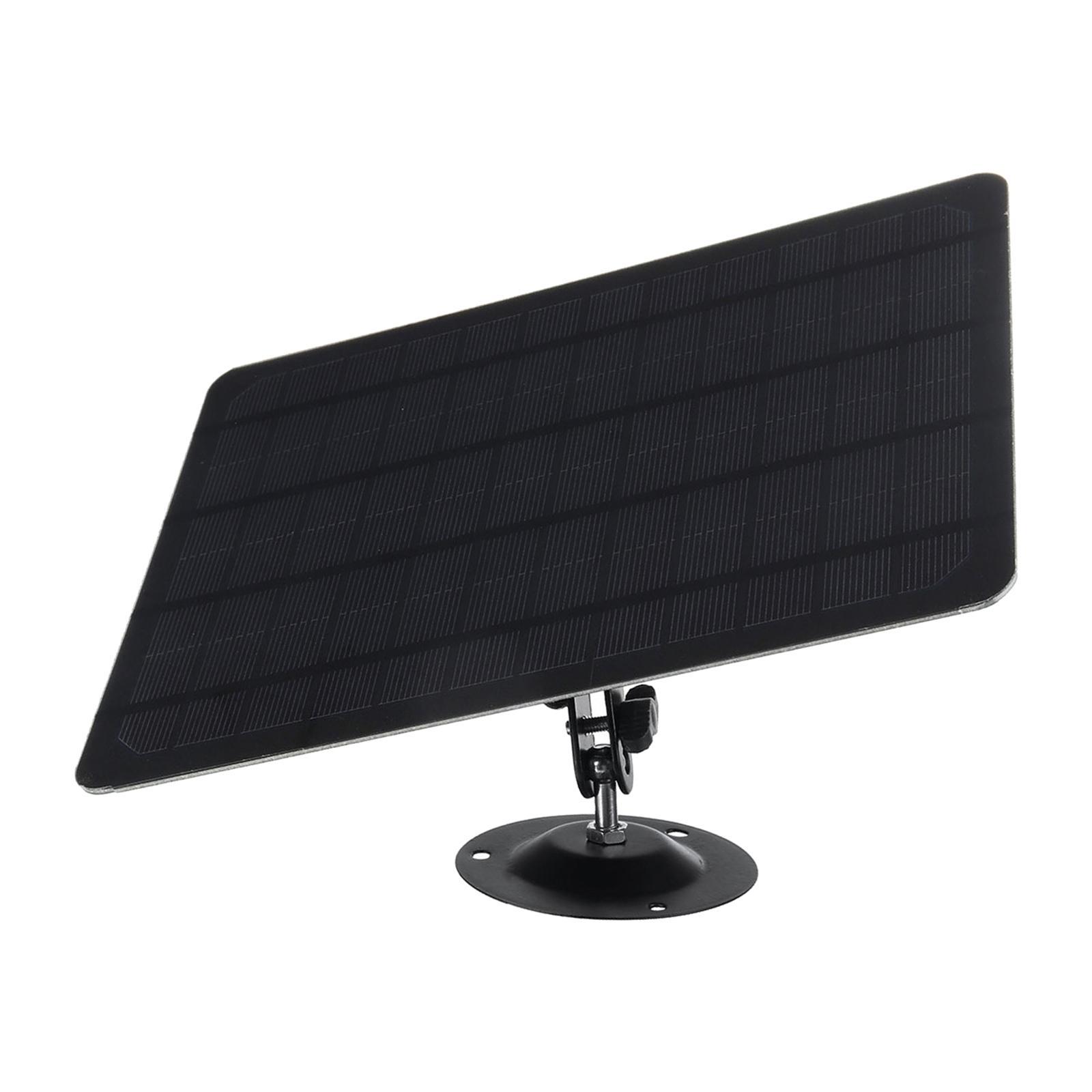 2x Solar Panel Charger - Weather Resistant, 9.8 Ft Power Cable, Adjustable Mount