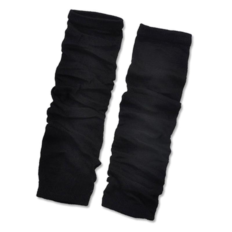 1 đôi găng tay len đan giữ ấm đông xuân thời trang nam nữ (2 chiếc đen)