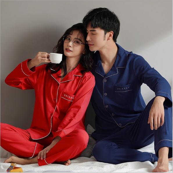 BỘ PIJAMA NỮ DÀI TAY CAO CẤP, TÔNG ĐỎ NỔI BẬT CHO CÁC CÔ DÂU MÙA CƯỚI, MÙA NOEL,SIZE M-2XL