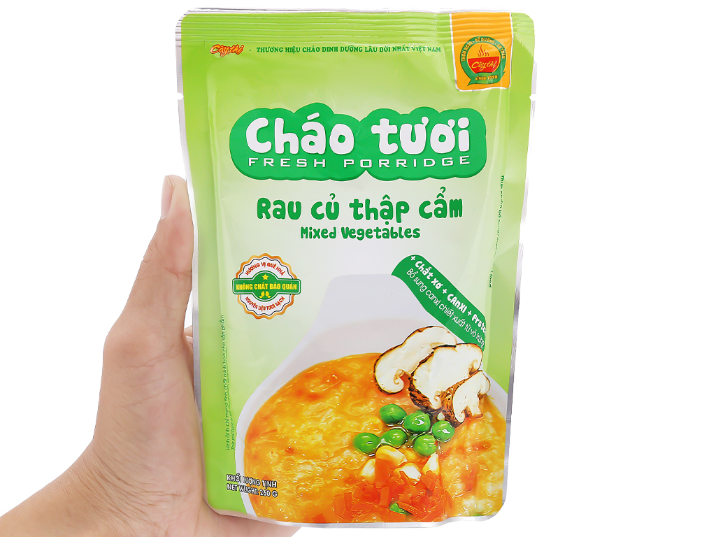 Cháo tươi rau củ thập cẩm Cây Thị gói 260g