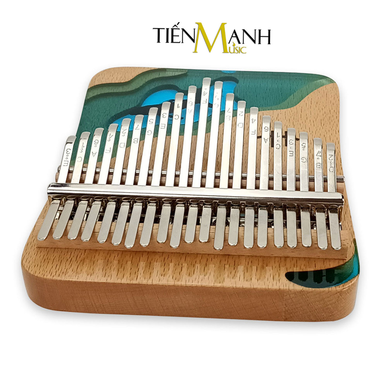 Đàn Kalimba Hluru Resin 21 Phím KWD21 Hình Cá Heo, Voi - Acrylic Keo đổ nhựa Thủy Tinh hữu cơ trong suốt Hàng Chính Hãng- Kèm Móng Gẩy DreamMaker