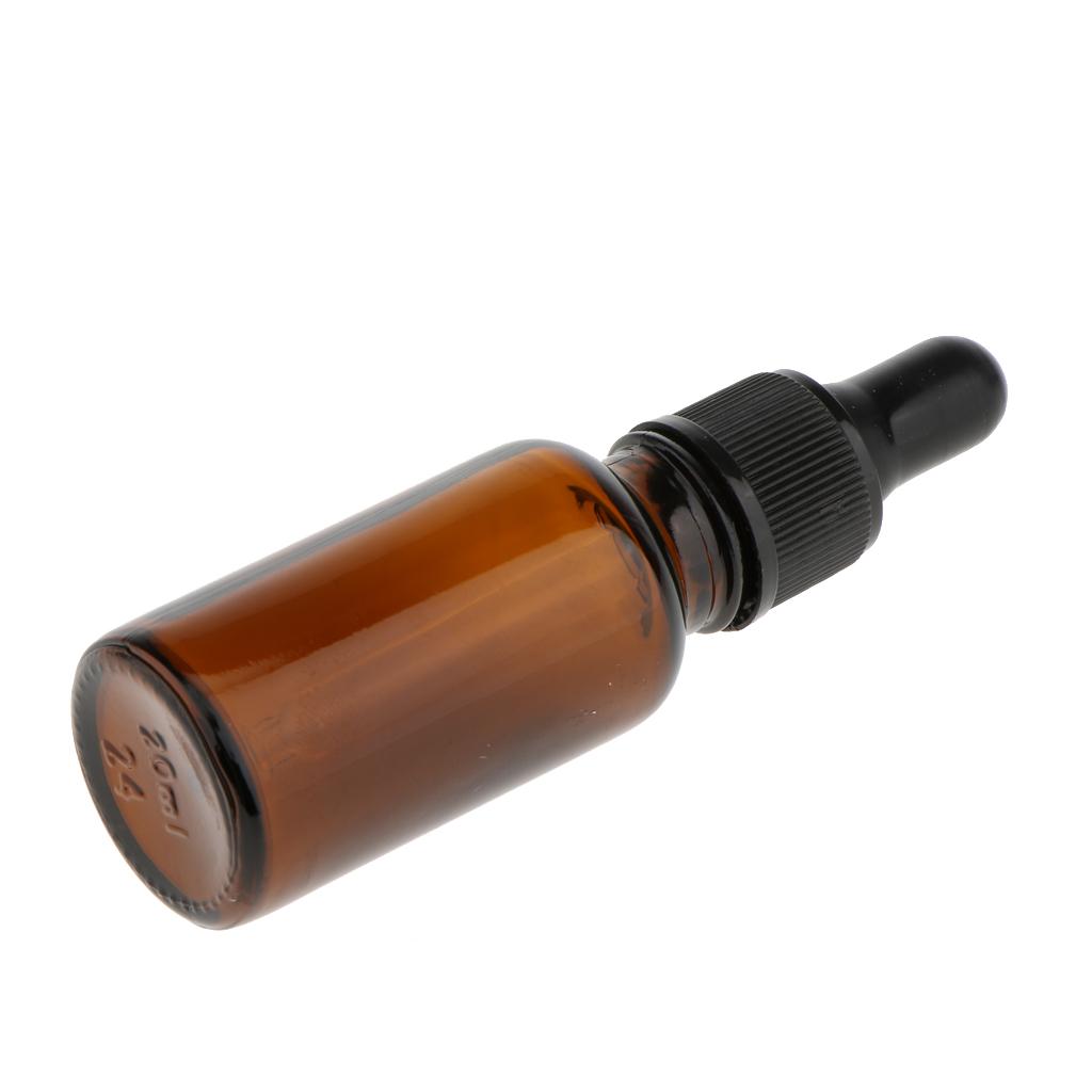 6 Ly Thủy Tinh Rỗng Chai Nhỏ Giọt Mắt Chai Tinh Dầu Nước Hoa Pipette Lọ