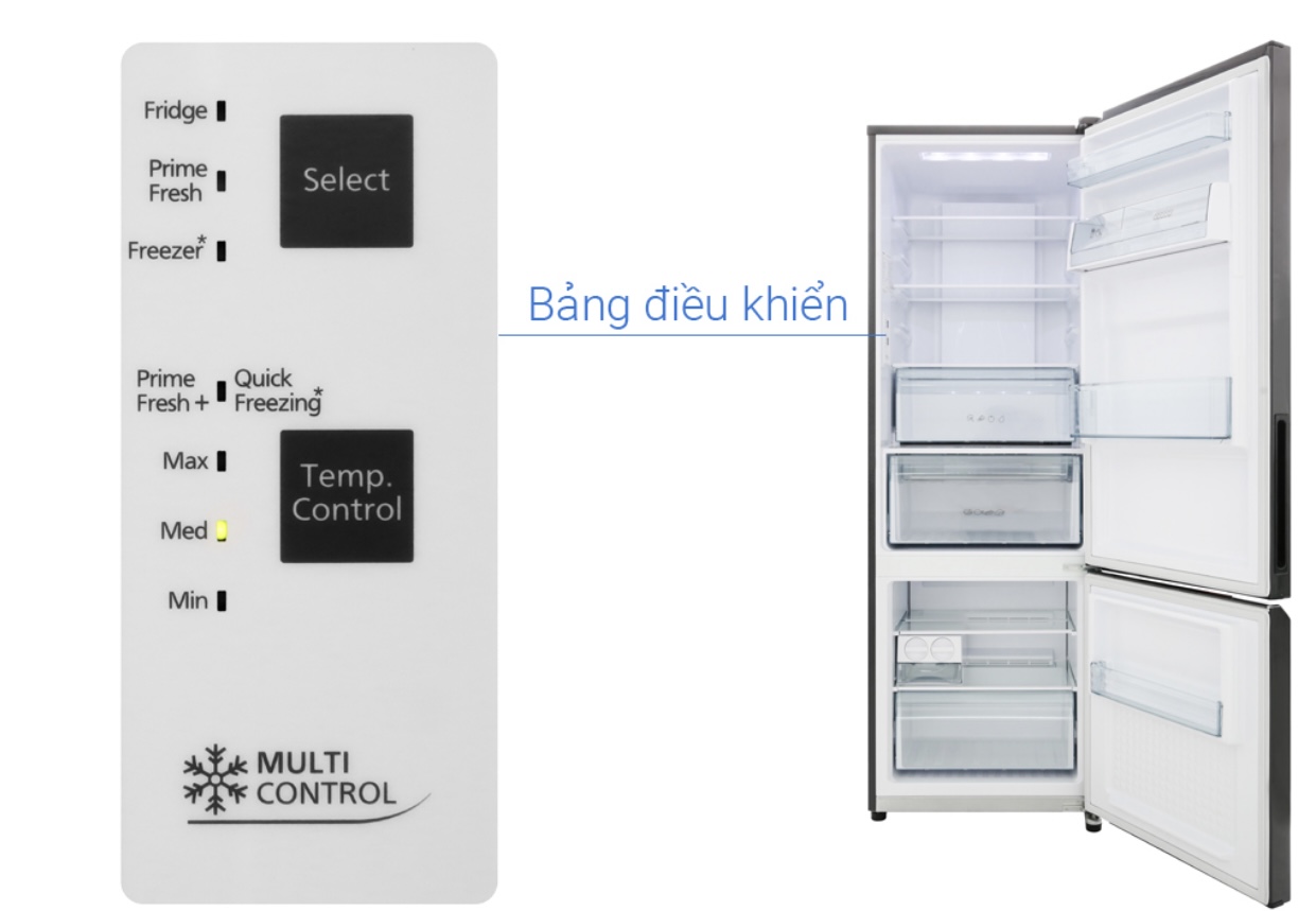 Tủ lạnh Panasonic Inverter 322 lít NR-BC360Q(2 cánh) -Hàng chính hãng Chỉ giao Hà Nội