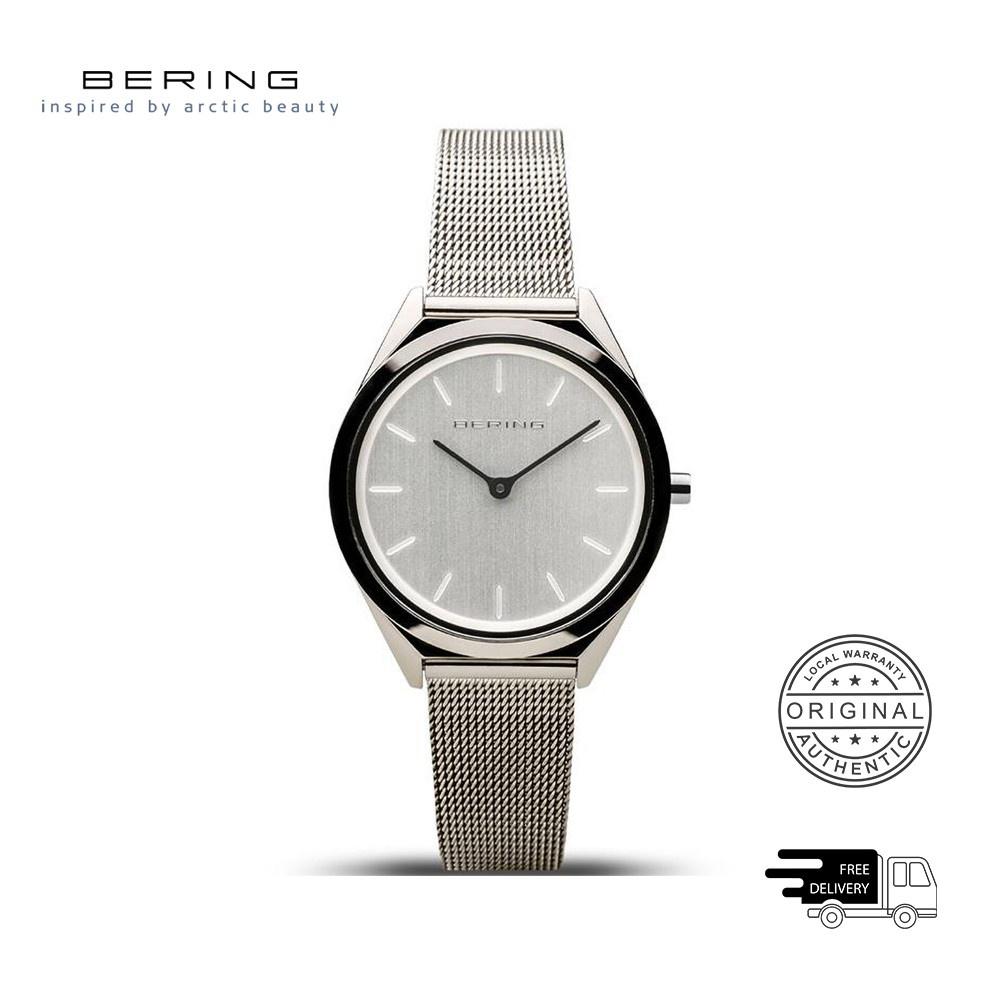 Đồng Hồ Unisex Bering Ultra Slim Polaris Màu Bạc 17031-000