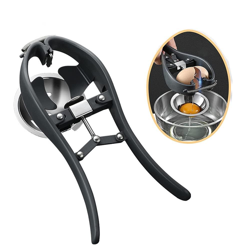 Thép không gỉ -Steel Vi phạm - Công cụ nứt trứng tự động - Dễ dàng cắt trứng bằng thép không gỉ - Dấu tách trứng sáng tạo