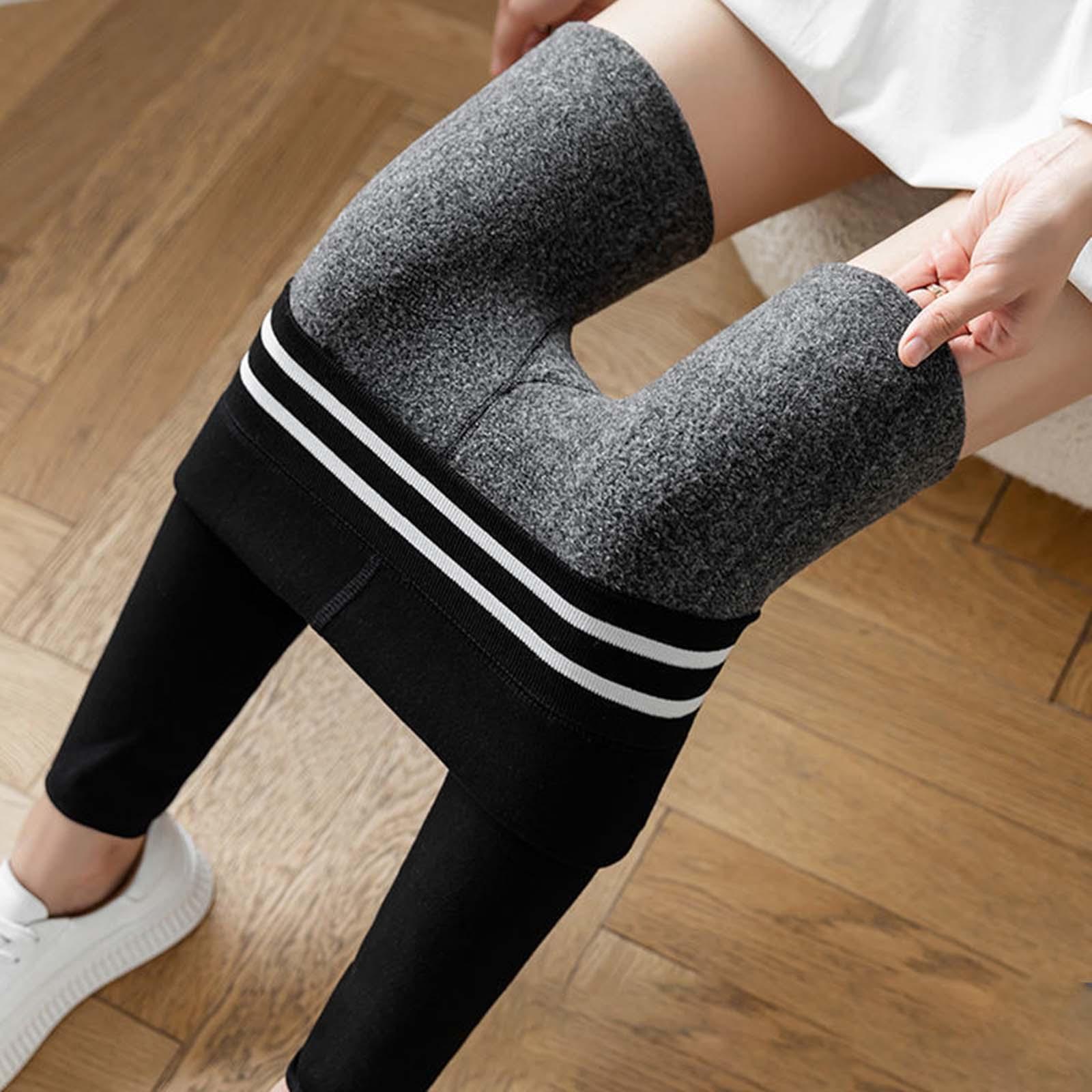 Women Winter Leggings Soft Skinny Comfortable Trousers Elastic Thick Warm