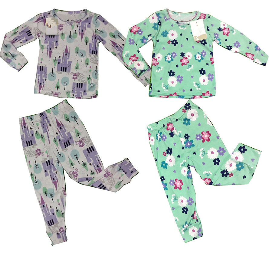 Bộ quần áo cotton bé gái size 1-5 (Giao mẫu ngẫu nhiên)