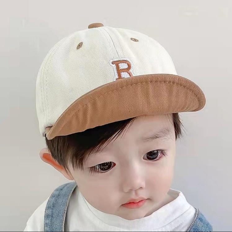 Mũ nón lưỡi trai cho bé từ 2 tháng đến 2 tuổi, phong cách thời trang, họa tiết chữ cái