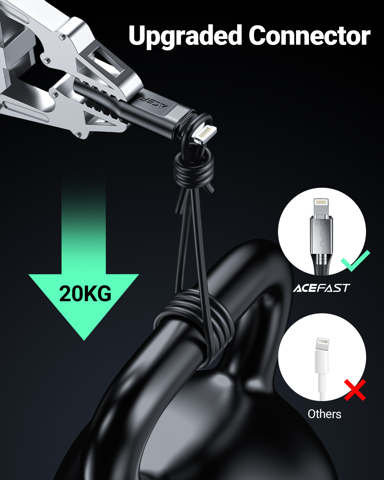 Cáp Acefast USB-C to Light.ning dài 0.3m - DC3-01 Hàng chính hãng Acefast