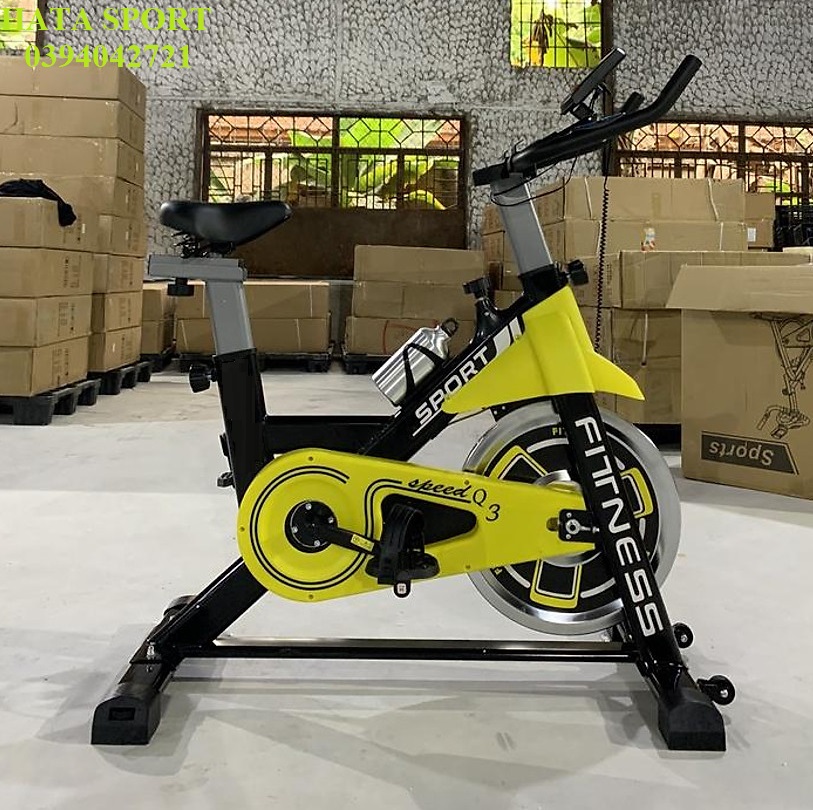 Xe đạp tập thể dục tập gym tại nhà HT3 Hata Sport chắc chắn chuyển động êm ái, chịu tải trọng lên đến 150kg