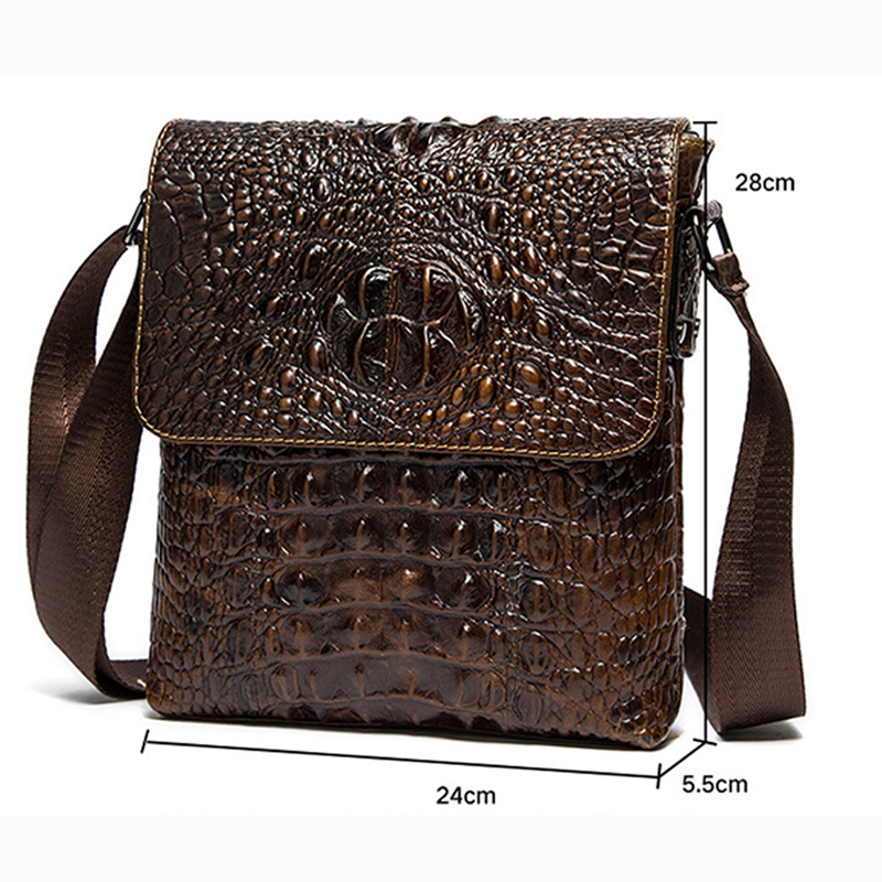 Túi đeo chéo nam DA BÒ THẬT – BEE GEE DCN9346