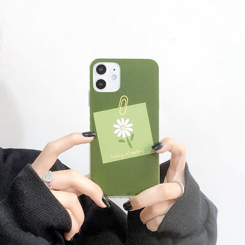 Ốp Lưng iPhone Viền Trong Hoa Cúc Dành Cho iPhone 6 / 6 Plus / 7 / 7 Plus / 8 / 8 Plus / X / Xs / Xs Max / 11 / 11 Pro / 11 Pro Max / 12 / 12 Pro / 12 Pro Max