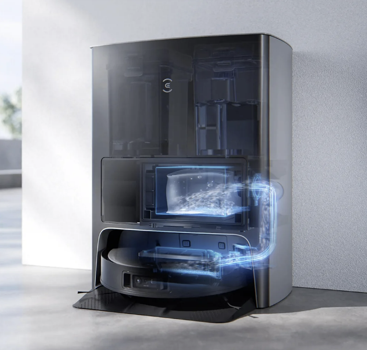 Robot Hút Bụi Lau Nhà Ecovacs T30 Omni Xòe Giẻ 11.000 Pa, Kháng Khuẩn Ion Bạc - Hàng Chính Hãng