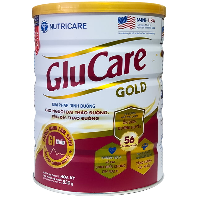 Sữa bột Nutricare Glucare Gold dinh dưỡng cho người tiểu đường (900g)