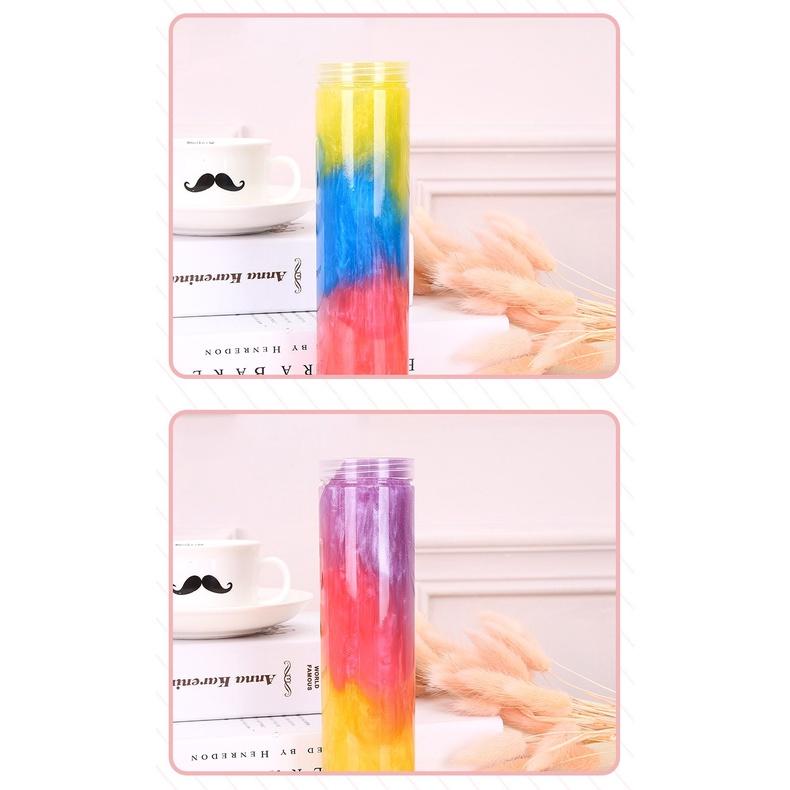 SLIME CHAI LỚN 20CM mix 3 màu galaxy cầu vồng cực đẹp Slam thiết kế độc đáo ấn tượng squishy