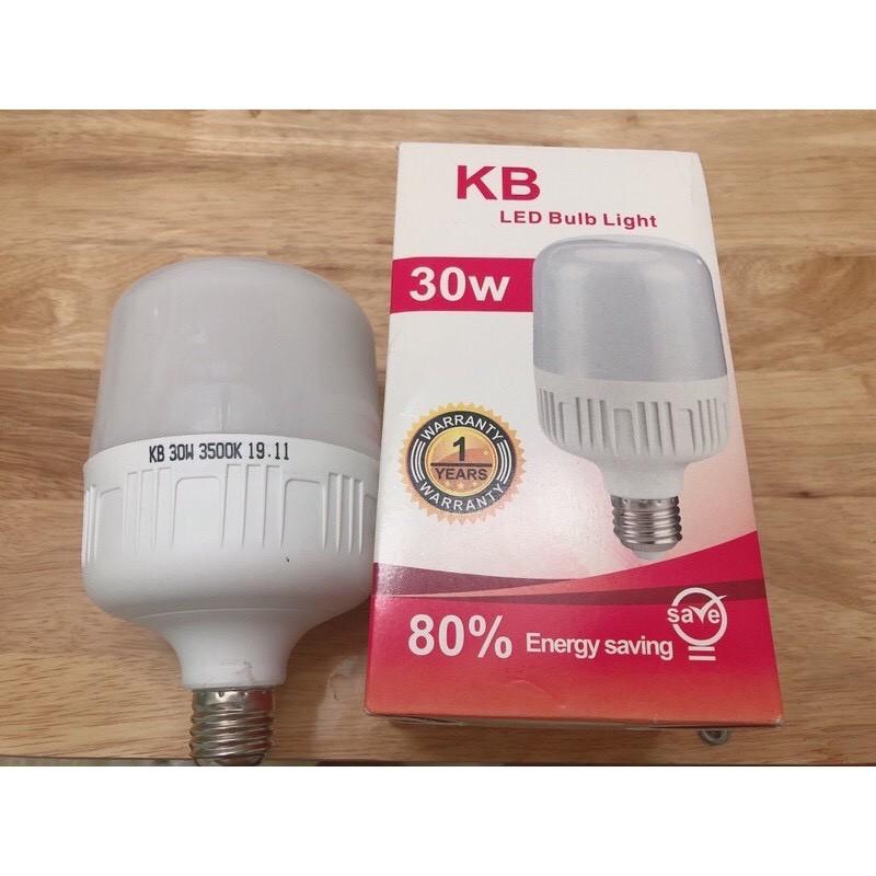 Bóng led trụ BULB 30w ánh sáng vàng 3000k KB