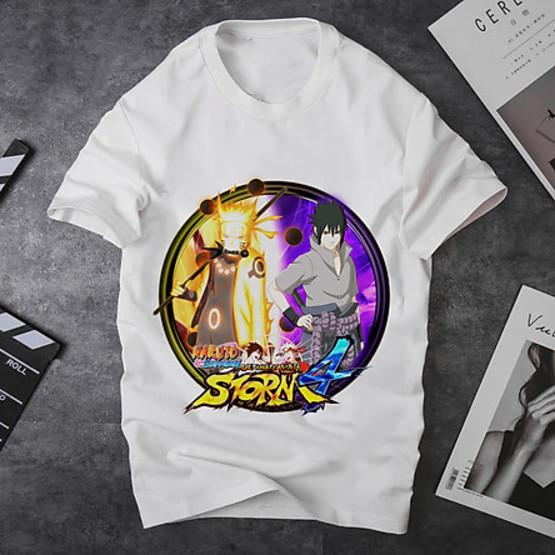 Áo thun Nam Nữ Không cổ NARUTO_SASUKE LỤC ĐẠO MSOP-26 mẫu mới cực đẹp, có size bé cho trẻ em / áo thun Anime Manga Unisex Nam Nữ, áo phông thiết kế cổ tròn basic cộc tay thoáng mát