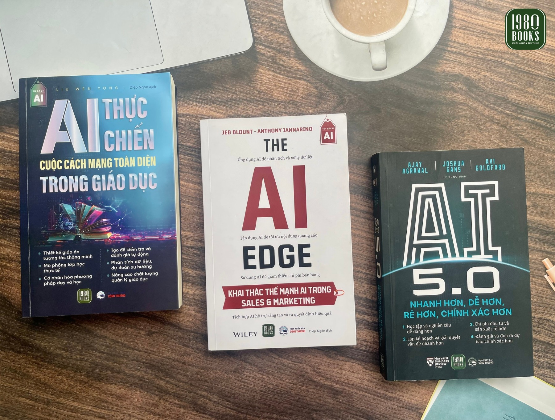 Combo 3 cuốn: AI 5.0 + AI Thực Chiến + The AI Edge