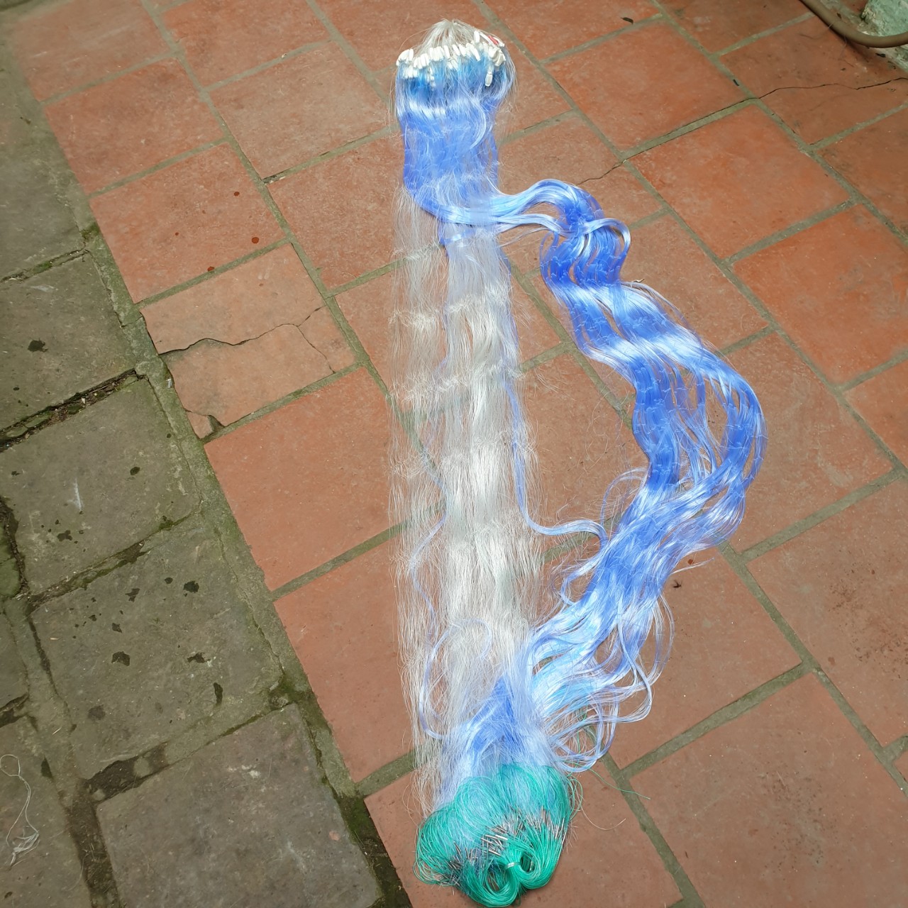 Lưới Đánh Cá Thái lan 3 màn Cao 1m5 dài 70m mắt lưới 8cm- then 4 rất nhạy cá