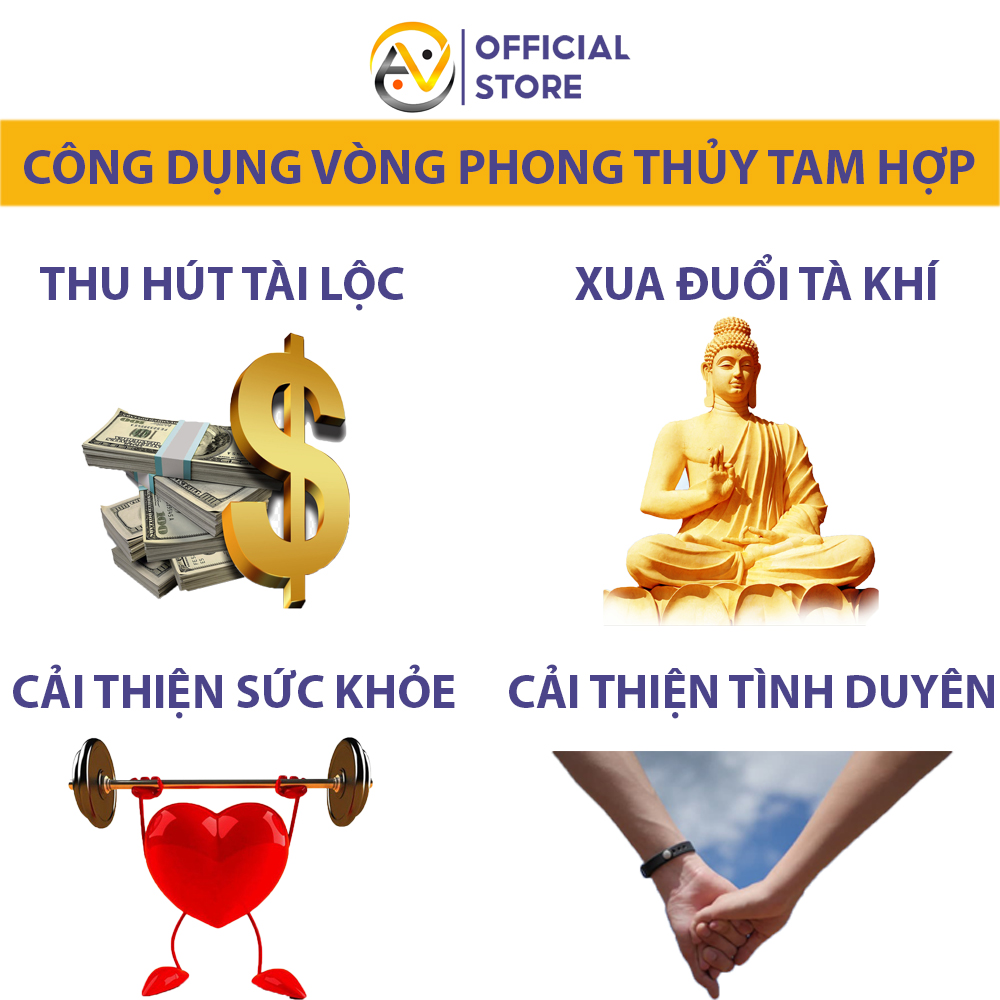 Vòng đá mã não xanh tam hợp dần ngọ tuất - Vòng tay tam hợp quý nhân dần ngọ tuất - Size 8 10ly - May mắn tài lộc bình an