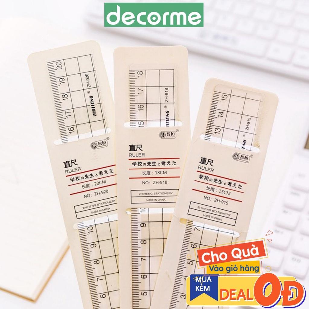 Thước kẻ nhựa caro ZH DecorMe