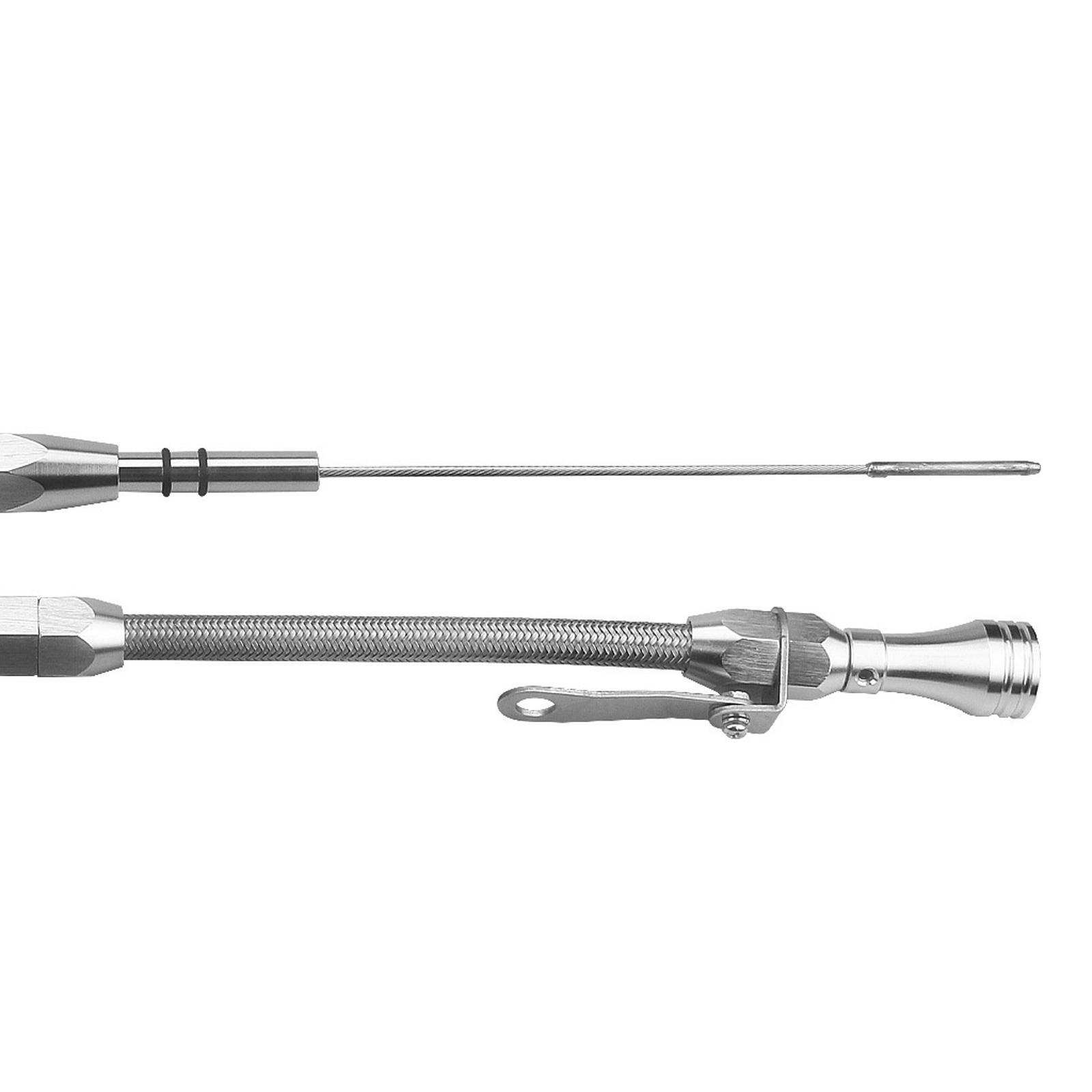 Oil Level Dipstick Stainless Braided Dipstick for  Sbc 305 Durable