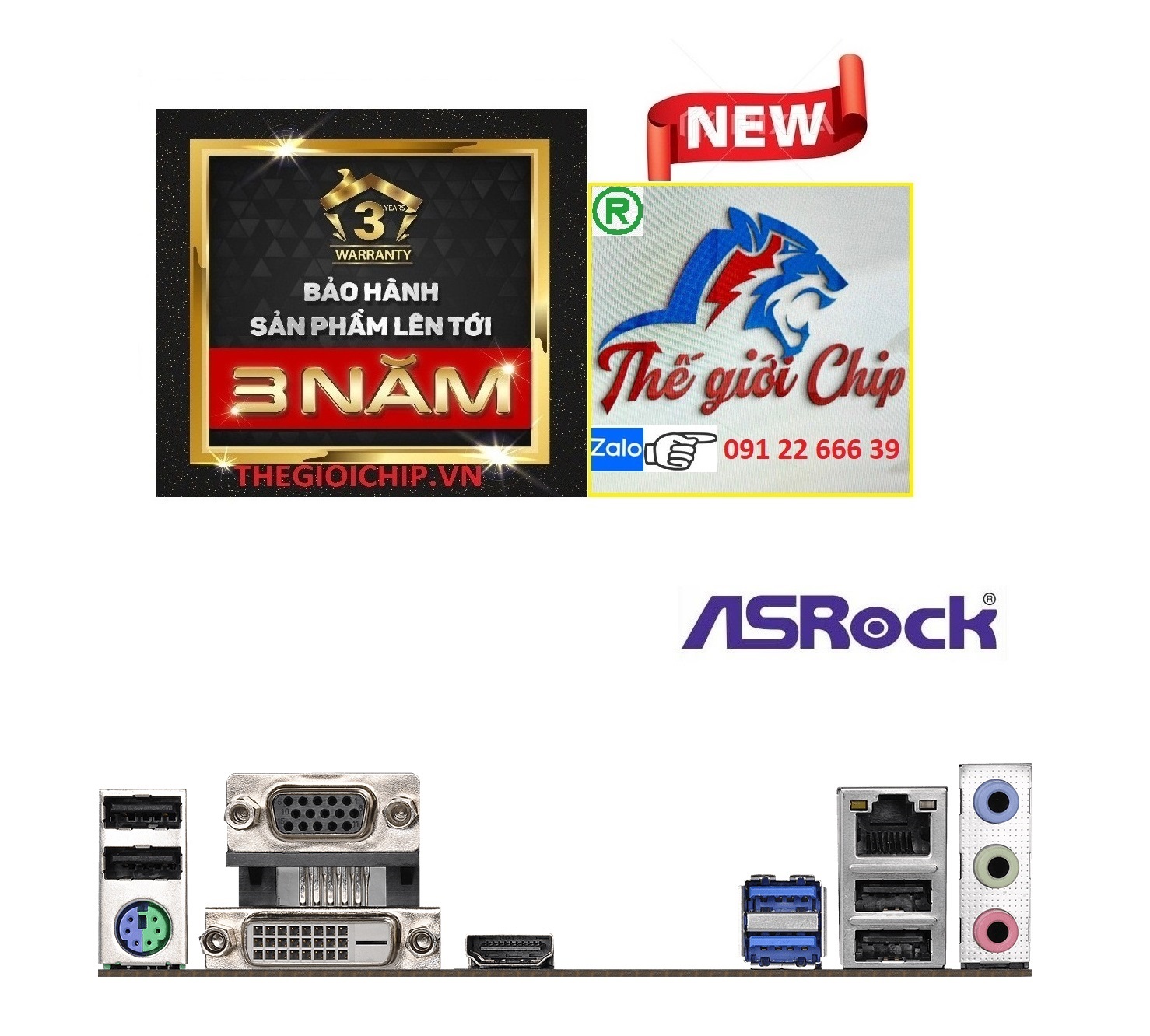 Bo Mạch Chủ (Mainboard) Asrock H310CM-HDV (HÀNG CHÍNH HÃNG)