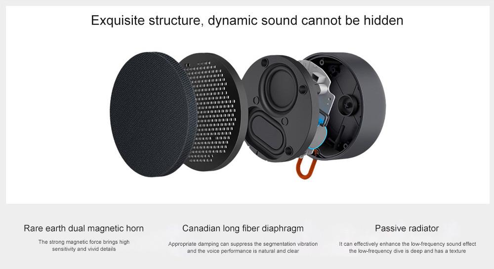 Xiaomi di động Bluetooth 5.0 Loa âm thanh nổi âm nhạc không dây mini loa ngoài trời IP67 Dustproof Waterproof Bulit-in 2000mah Màu